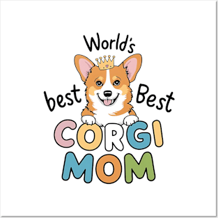 World's Best Corgi Mom Dog Owner Posters and Art